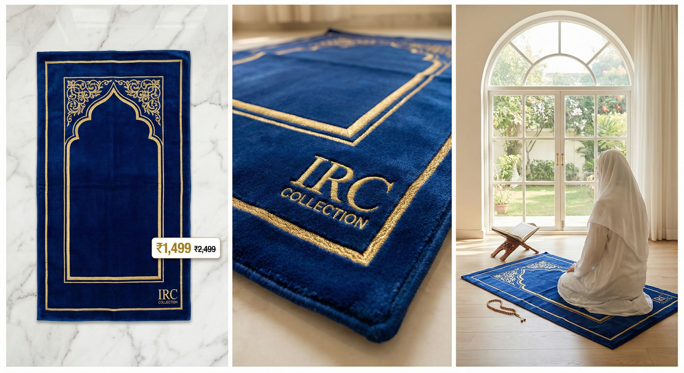 Royal Velvet Prayer Mat - Full View